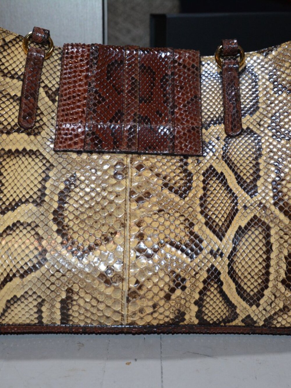 Dolce & Gabbana Multicolor Python Tote - Picture 2 of 3